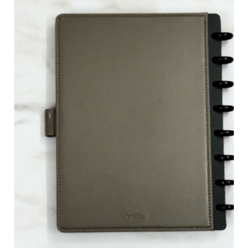 Tul notebook tan 8 1/2 x 7 inches